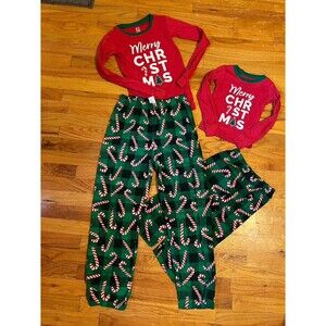 PJ Place Kids Matching Christmas Pajamas Size 4T and 10/12